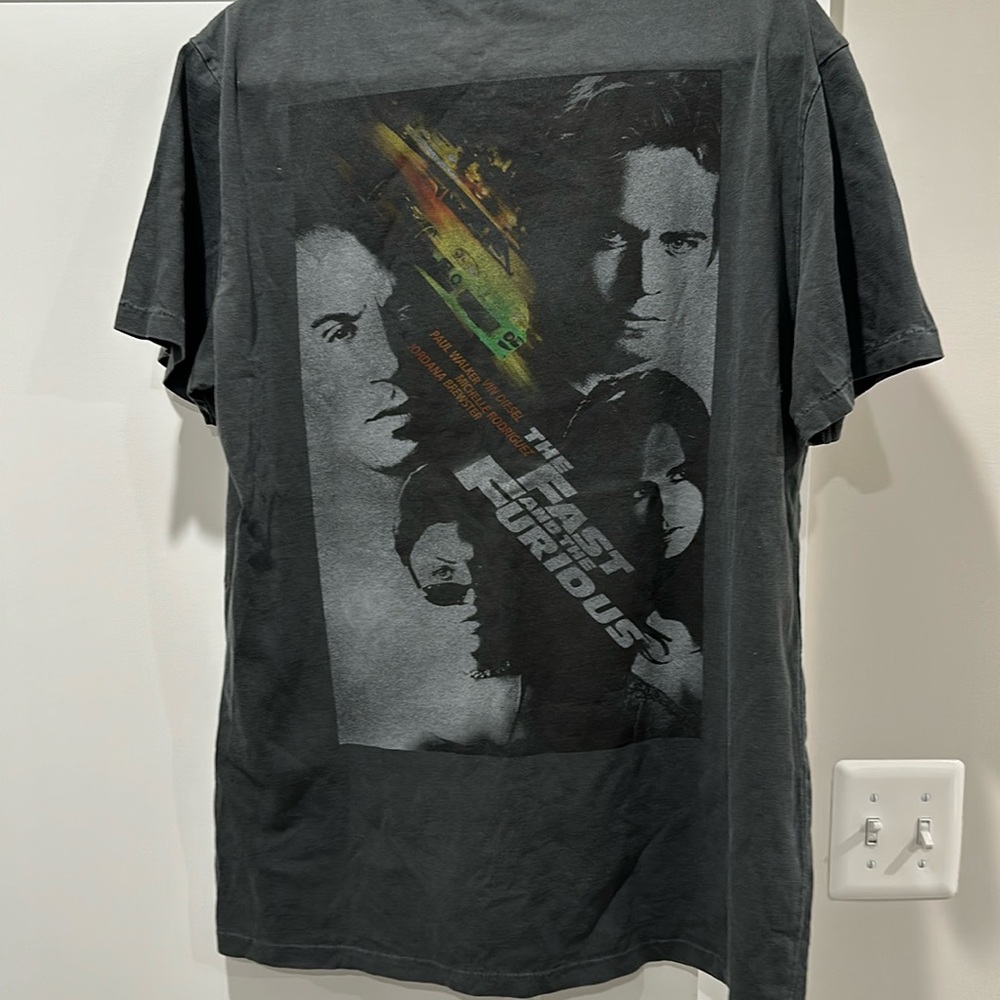 Fast and the Furious Grey Graphic Tee NWT Large